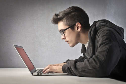 Teen Using Computer 35