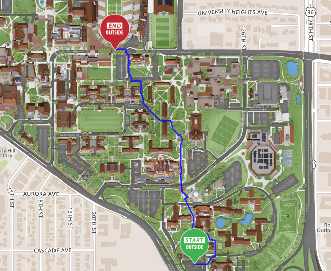 cu boulder self guided tour map