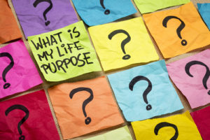 What is my life purpose? written on colorful sticky notes