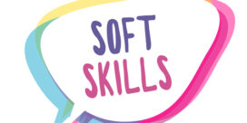 A thought bubble with the words soft skills in it