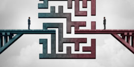 A maze depicting the struggle some higher ed student support teams face.