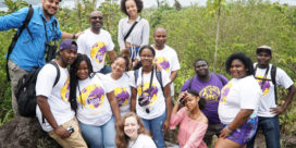 A group of Prairie View A&M students studying in Costa Rica.