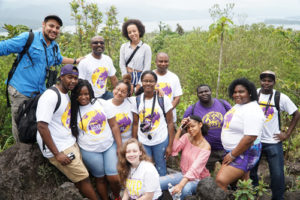 A group of Prairie View A&M students studying in Costa Rica.
