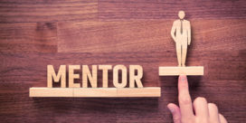 A graphic of the word mentor