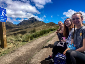 A group of college students in Europe on a study abroad program