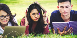 A bored and distracted student shows why it's important to have strategies for battling student distraction.