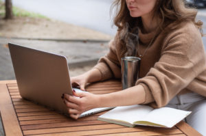 A new index takes a look at the steps workers are taking to protect their jobs and skills from the impact of automation on the workforce, like this woman working at her laptop.