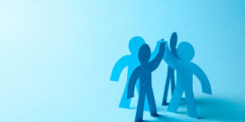 This image of human outlines demonstrates successful corporate partnerships.